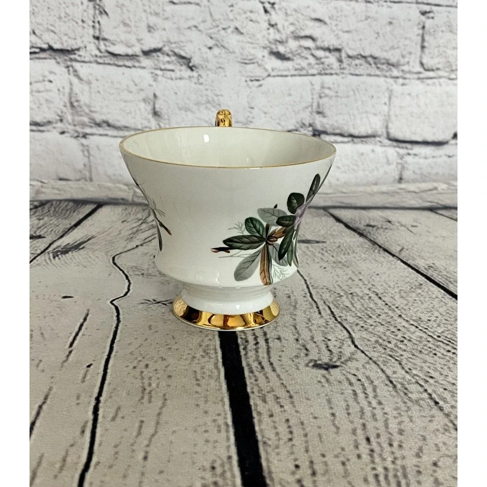 Windsor‎ Lavender Azaleas Gold Trim Bone China Teacup
